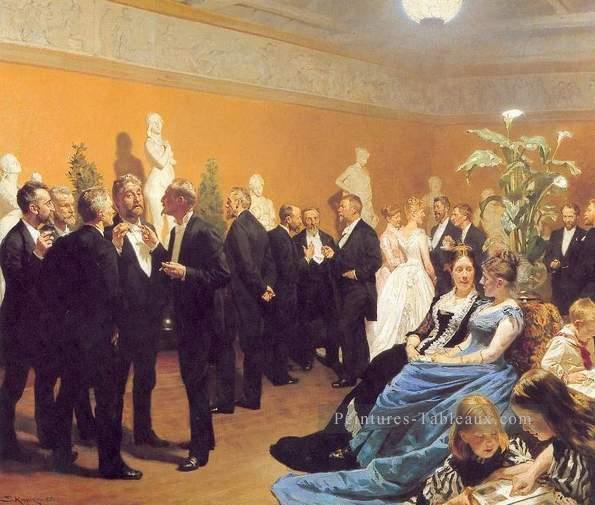Encuentro en el museo 1888 Peder Séverin Kroyer Peintures à l'huile